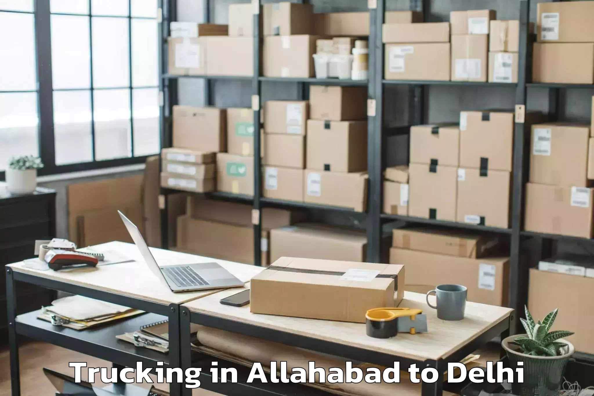 Reliable Allahabad to Unity One Mall Rohini Trucking